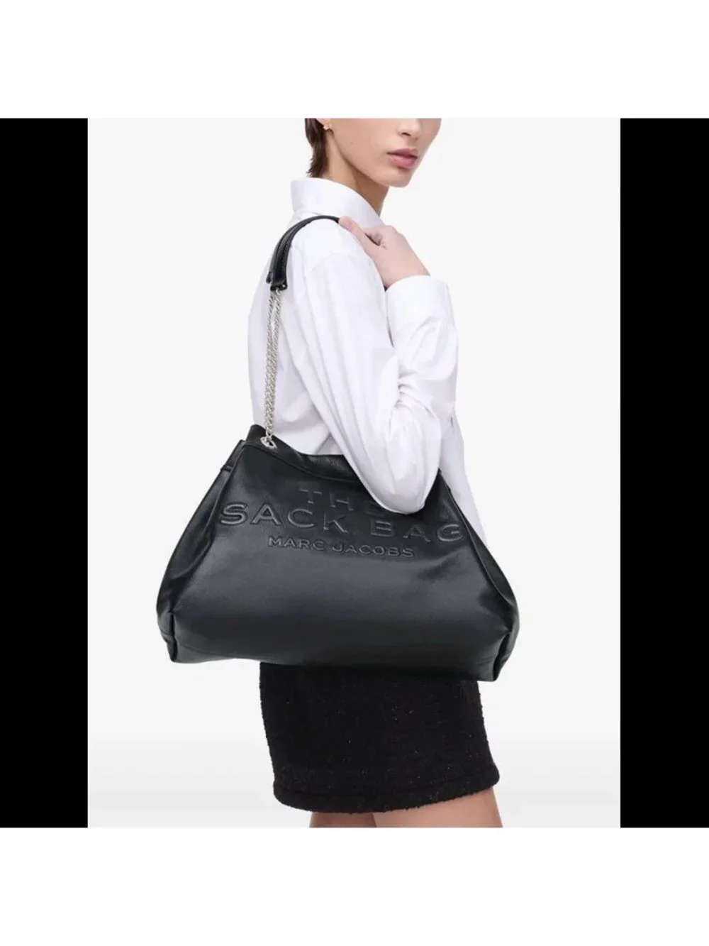 Marc Jacobs The Large Chain Sack Bag Black OS
